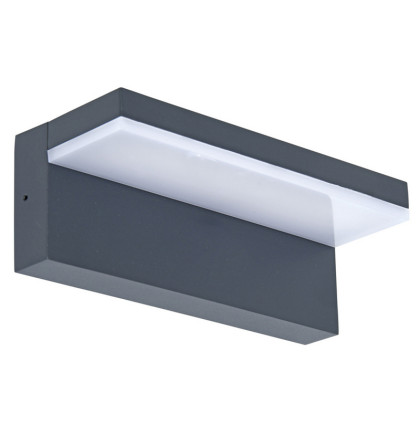 LED venkovní fasádní svítidlo ALDA 9W, 700lm,4000K, IP44 - antracitové